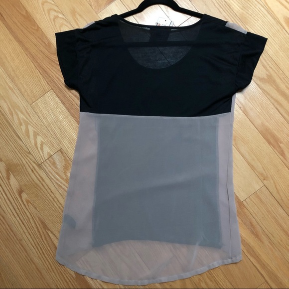 NWT Urban Outfitters Lucca Couture High/Low Chiffon Back Tee (Size M) - Picture 7 of 7